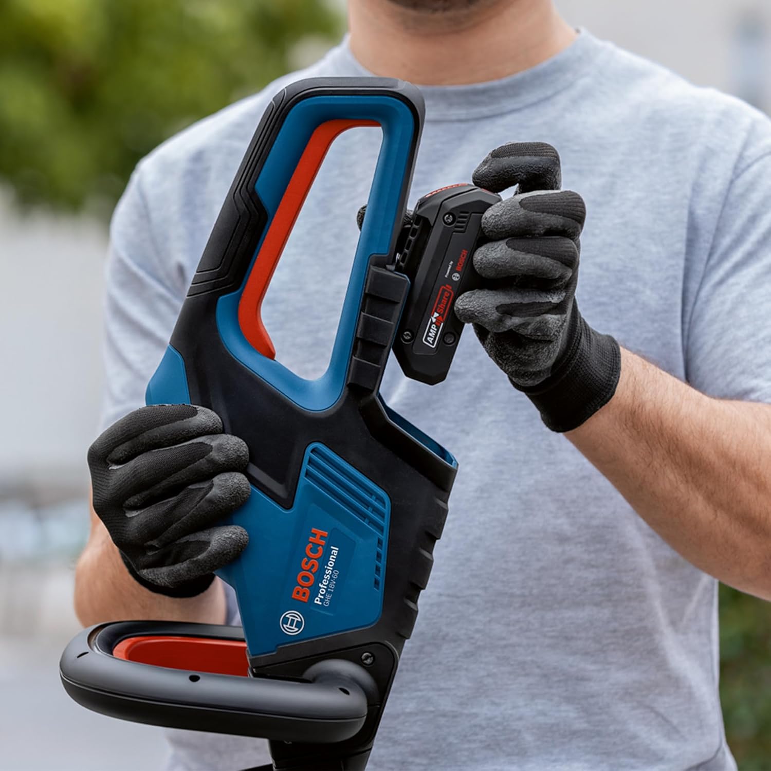 Bosch GHE 18V-60 mit kompatiblem 18V Akku
