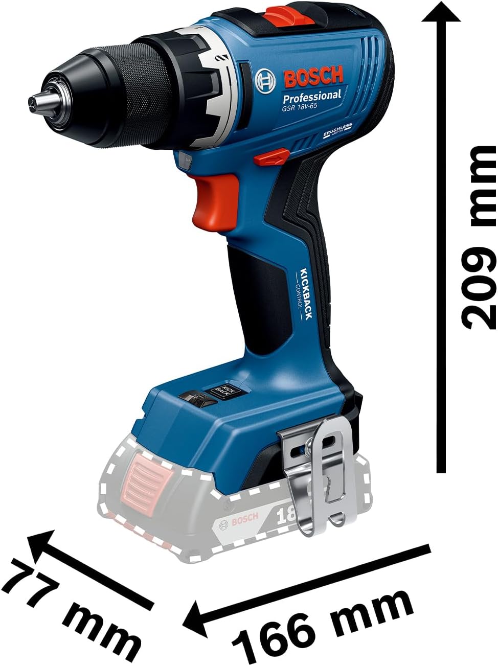 Ermüdungsfreies Arbeiten den ganzen Tag Ermüdungsfreies Arbeiten mit dem Bosch GSR 18V-65