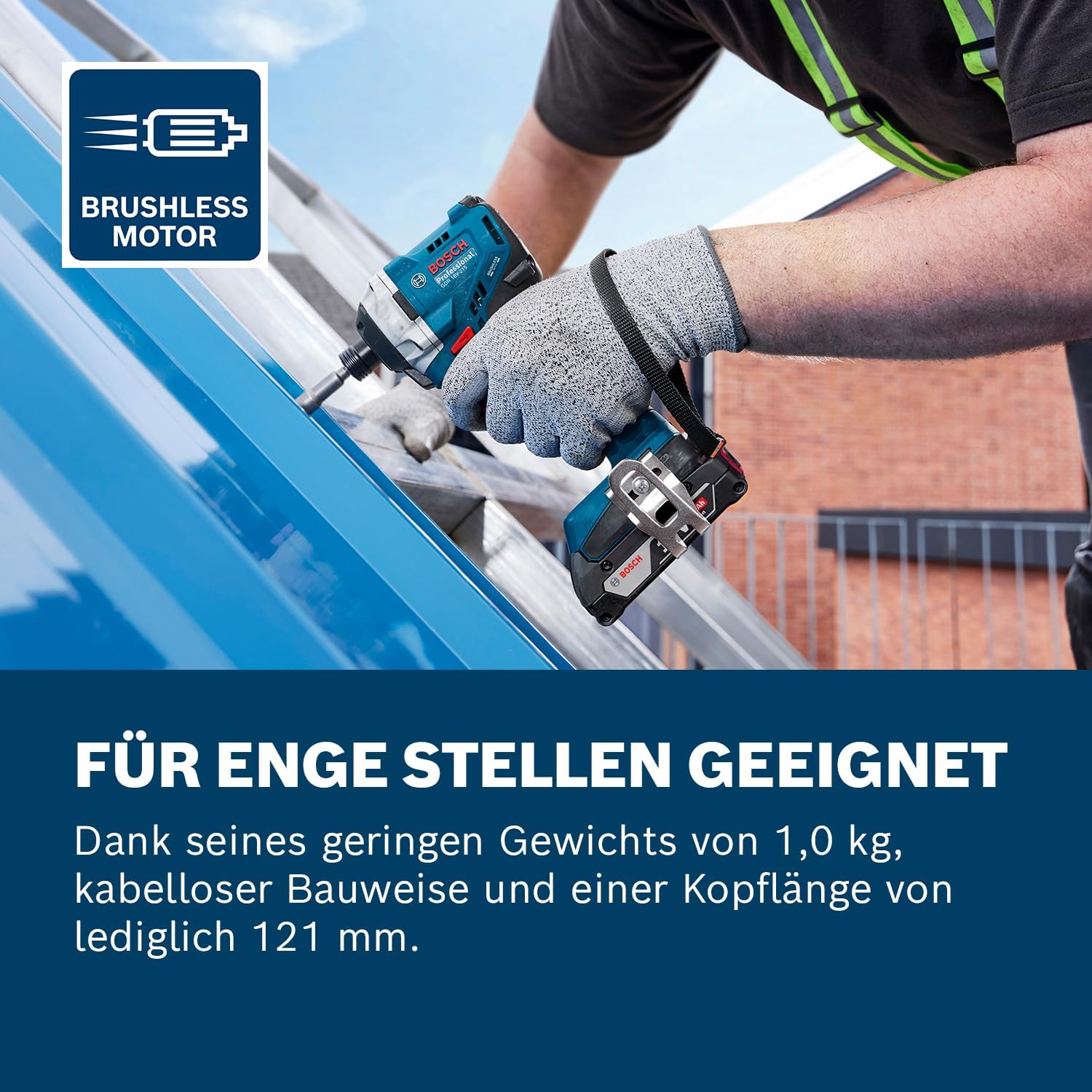 Technische Daten Bosch GDR 18V-215 Technische Ansicht des Bosch GDR 18V-215 Drehschlagschraubers